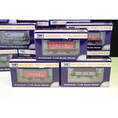 181 - 24 Boxed Dapol OO gauge items of rolling stock to include B647 Star Salt Van, B661 Bedwas  Coke 9 Pl... 