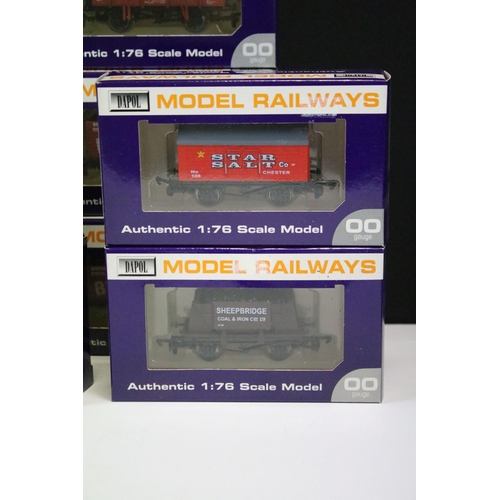 181 - 24 Boxed Dapol OO gauge items of rolling stock to include B647 Star Salt Van, B661 Bedwas  Coke 9 Pl... 