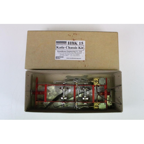 207 - Three boxed Roundhouse O gauge Katie locomotive kit parts to include HBK15 Katie Chassis Kit, HBK16 ... 