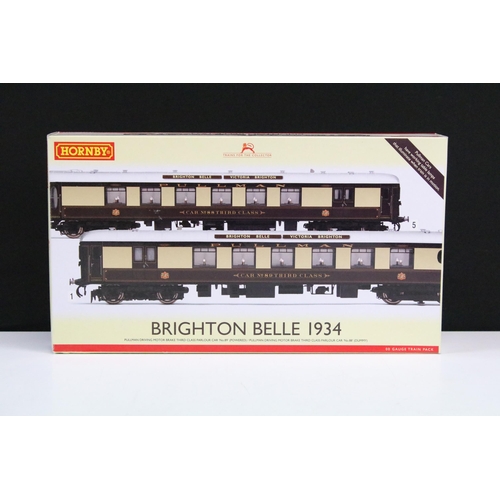 148 - Boxed Hornby OO gauge R2987 Brighton Belle 1934 Train Pack, complete, plus 3 x boxed Hornby Brighton... 