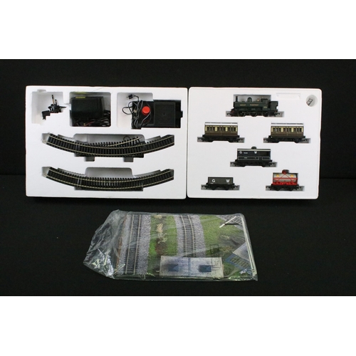 149 - Four boxed Hornby OO gauge train sets to include R1000 GWR Mixed Traffic, R1039 Flying Scotsman (No ... 