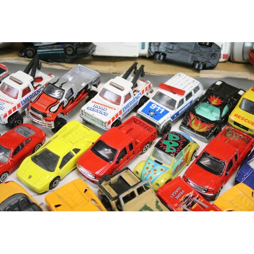 1298 - Over 120 diecast models to include Corgi, Hot Wheels and others featuring Jaguar XJ-S V12, Ford Crow... 