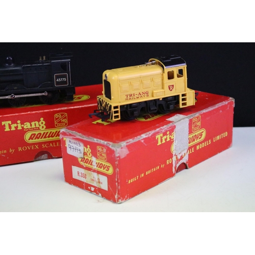 230 - Three boxed Triang OO gauge locomotives to include R159 Double Ended Diesel, R353 Yard Switcher and ... 