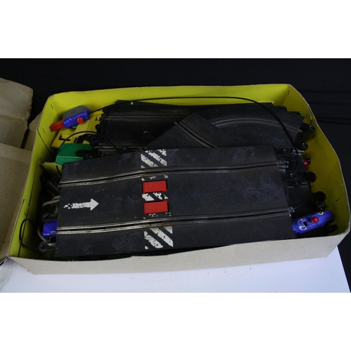 348 - Boxed Triang Scalextric Set 40 containing C6 Cooper slot car in blue, C767 Lotus in red (af), track ... 