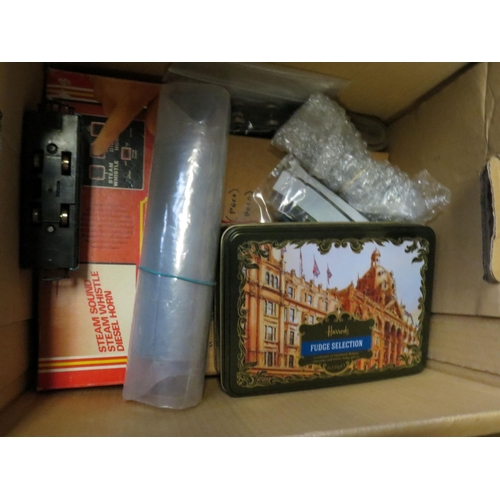 241 - Quantity of OO gauge model railway accessories to include rolling stock, boxed kits and items to inc... 