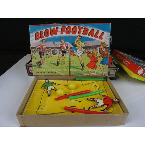 366 - Quantity of various toys and games to include Blow Football, Roulette, Mousie-Mousie, Merit Remote C... 