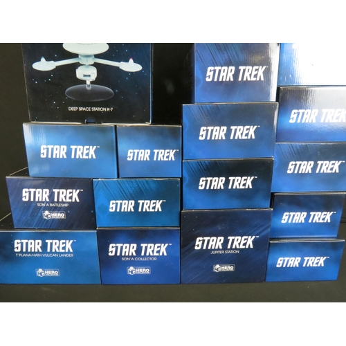 367 - 24 Boxed Eaglemoss Star Trek diecast models featuring 6 x Hero Collector editions (Special 23, Speci... 