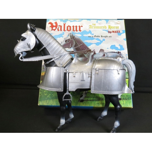 369 - Six boxed Marx figures and horses from The Noble Knight Series to include 3 x figures featuring 2080... 