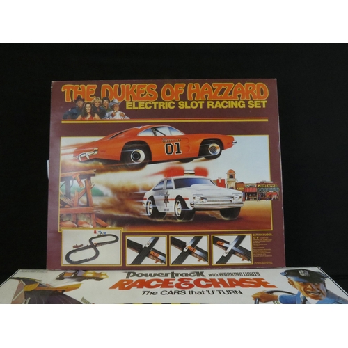 375 - Two boxed slot car sets featuring Ideal The Dukes Of Hazzard Electric Slot Racing Set (without instr... 