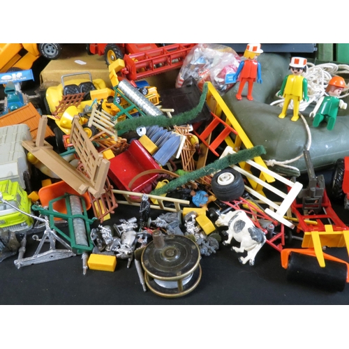 380 - Quantity of various toys and games to include quantity of Playmobil items featuring figures and acce... 