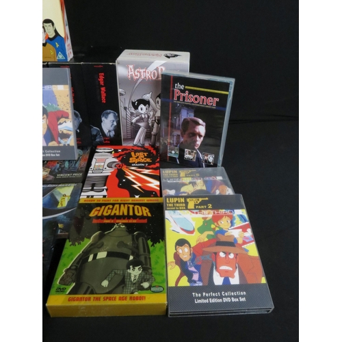 384 - Collection of DVD box sets to include Astro Boy Ultra Collector's Edition Set 1, Arrow Video The Dai... 