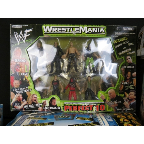 404 - TV Related - Collection of TV Related figures to include Jakks Pacific WWF/WWE sets (Smackdown Live ... 