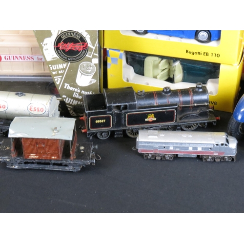 406 - Collection of diecast, puppets, trains and games to include 10 x boxed diecast models (4 x Corgi Gui... 