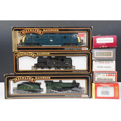 51 - Eight boxed OO / HO gauge locomotives to include Bachmann 5 U36B Diesel, 3 x Palitoy Mainline (54155... 
