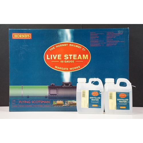 75 - Boxed Hornby OO gauge Live Steam LNER 4-6-2 Class A3 Flying Scotsman steam powered locomotive set, c... 