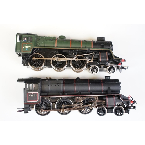 77 - 17 OO gauge locomotives to include Hornby LMS 2309, Hornby Evening Star, Lima The Royal Alex etc