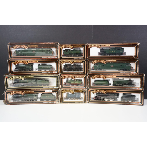78 - 12 Boxed Palitoy Mainline OO gauge locomotives to include 37090 43XX Mogul Locomotive GWR green, 370... 