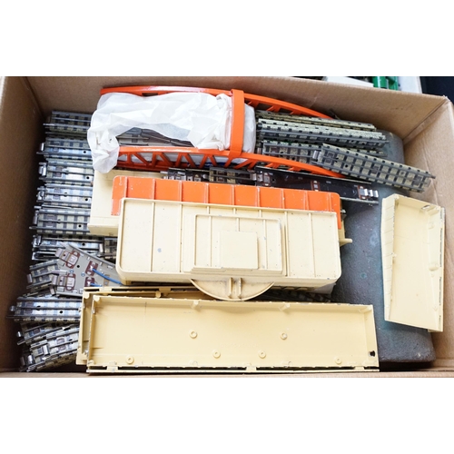 157A - Quantity of various Hornby Dublo locomotives, rolling stock, track, accessories, etc to include A4 4... 