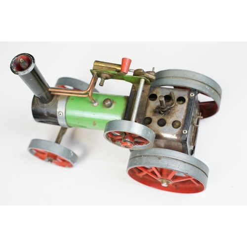 252 - Steam Engine - Boxed Mamod TE1A Reversing Traction Steam Engine in main body green and red wheels, w... 