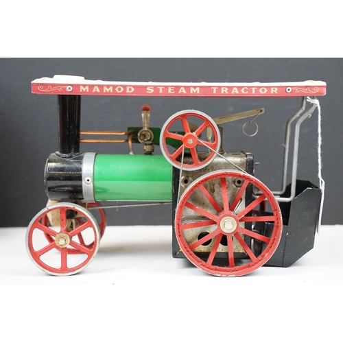 253 - Steam Engine - Boxed Mamod Steam Railway Company 0-4-0 1939-1989 locomotive in maroon (locomotive vg... 