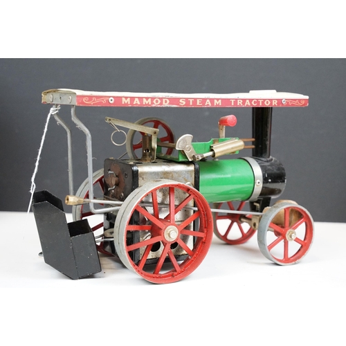 253 - Steam Engine - Boxed Mamod Steam Railway Company 0-4-0 1939-1989 locomotive in maroon (locomotive vg... 