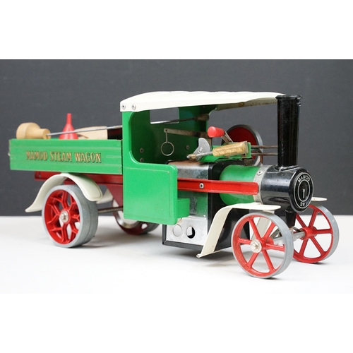 254 - Boxed Mamod Steam Wagon SW1, showing some marks but gd-vg overall, tatty box