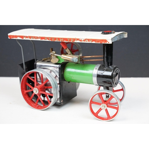 257 - Steam Engine - Boxed Mamod TE1A Traction Engine, showing a but of play wear but gd overall, side fla... 