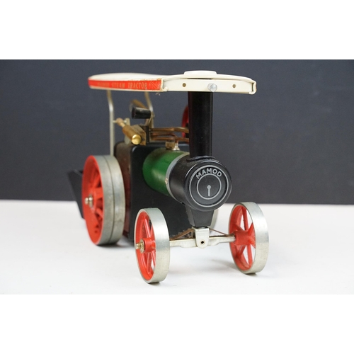 258 - Steam Engine - Boxed Mamod TE1A Steam Tractor steam engine in main body green, with 2 x boxed Mamod ... 