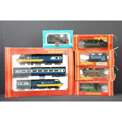 85 - Boxed Hornby OO gauge R332 High Speed Train Pack plus 5 x boxed locomotives to include 4 x Hornby (R... 