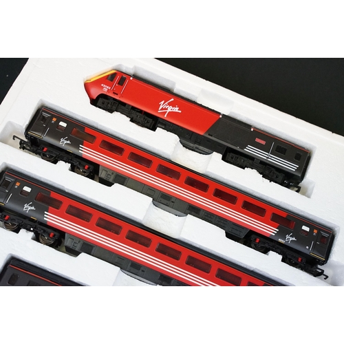 95 - Boxed Hornby R1023 Virgin Trains electric train set containing locomotive and rolling stock (no trac... 