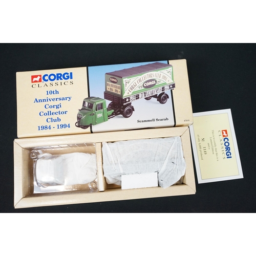 1179 - 18 Boxed Corgi diecast models to include 9 x Classic Commercials (98161 AEC Regal, 98164 Bedford 0B,... 