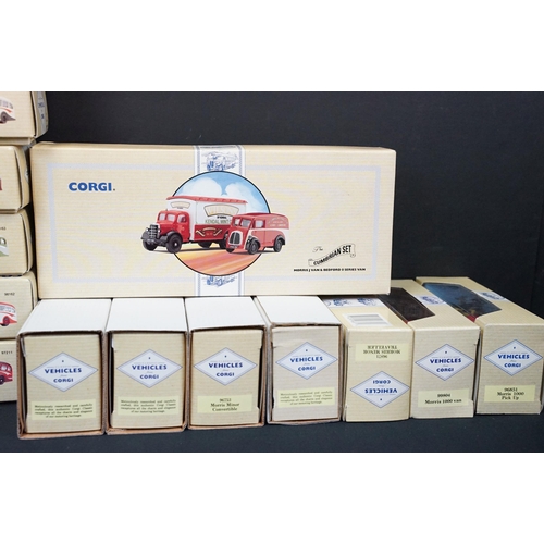 1179 - 18 Boxed Corgi diecast models to include 9 x Classic Commercials (98161 AEC Regal, 98164 Bedford 0B,... 