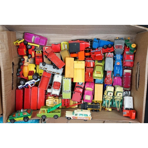 1185 - Large quantity of around 160 play worn mainly Matchbox diecast models to include Lesney, Superfast, ... 