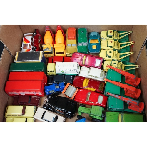 1185 - Large quantity of around 160 play worn mainly Matchbox diecast models to include Lesney, Superfast, ... 