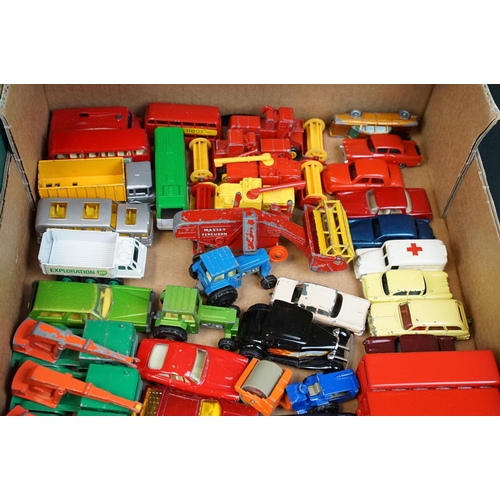 1185 - Large quantity of around 160 play worn mainly Matchbox diecast models to include Lesney, Superfast, ... 