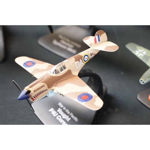 1188 - 13 Unmarked aviation models to include Messerschmitt Me 262, Hawker Typhoon MkIb, Mitsubishi A6M3 Ze... 