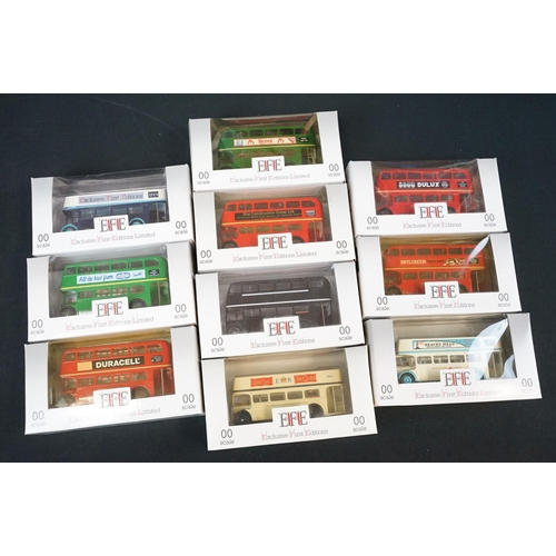 1190 - 26 Boxed mainly 00 scale EFE Exclusive First Editions diecast model buses to include The Rank Hovis ... 