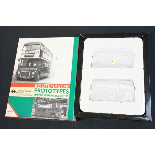 1197 - Eight boxed EFE Exclusive First Editions ltd edn London Transport Museum diecast model bus sets to i... 