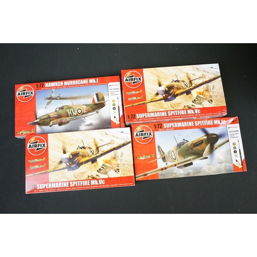 268 - 33 Boxed 1/72 scale Airfix plastic model kits to include 16 x A02108 Supermarine Spitfire Mk.Ia, 5 x... 