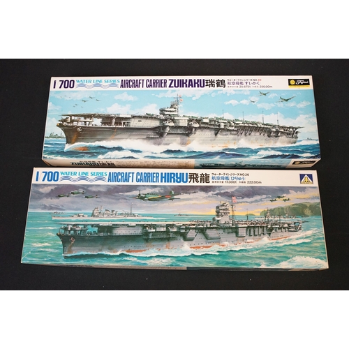 269 - 27 Boxed Water Line Series 1/700 plastic model kits to include 22 x Fujimi and 5 x Aoshima featuring... 