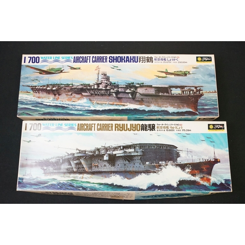 269 - 27 Boxed Water Line Series 1/700 plastic model kits to include 22 x Fujimi and 5 x Aoshima featuring... 