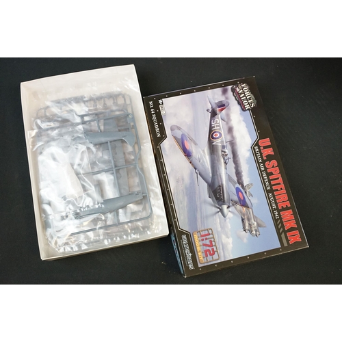 270 - 35 Boxed 1/72 scale plastic model kits to include Revell 05691 Level 5 Hurricane Mk.1, Tamiya 60756 ... 