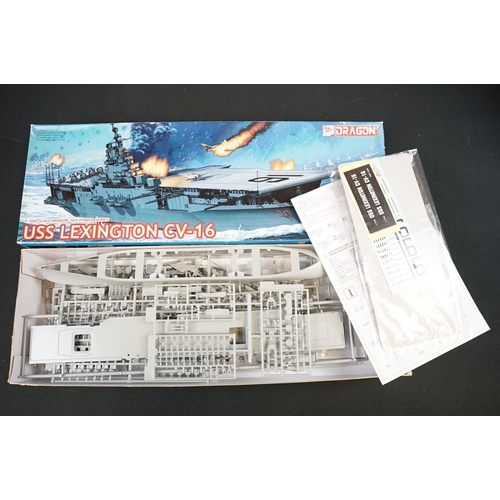 272 - 20 Boxed Dragon plastic model kits of various scale to include military planes, ships and vehicles f... 