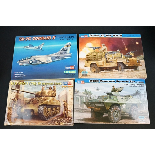 278 - 12 Boxed Hobby Boss plastic military model kits to include 1/35 83859 French Saint Chamond Heavy Tan... 