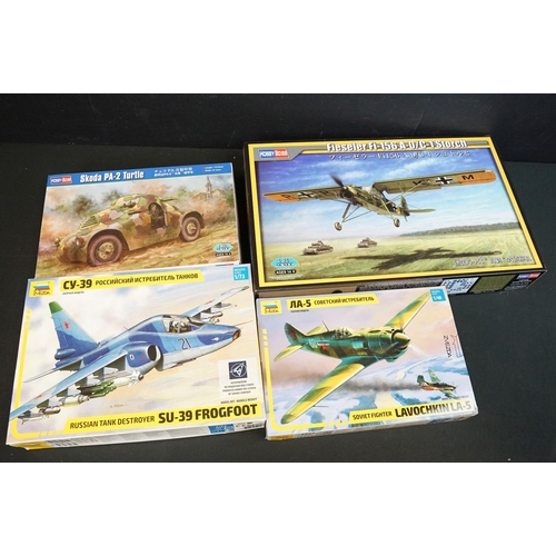 280 - 26 boxed and unbuilt plastic model kits to include 1/48 scale, 1/35 scale and 1/72 scale, featuring ... 