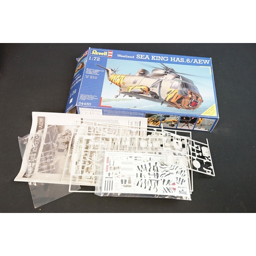 287 - 27 Boxed Revell 1/72 plastic military model plane kits to include 04450 Westland Sea King HAS 6/AEW,... 