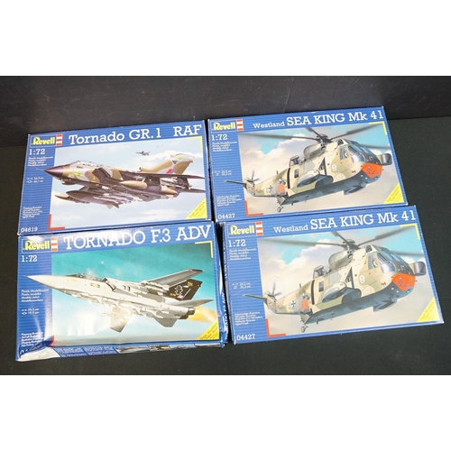 287 - 27 Boxed Revell 1/72 plastic military model plane kits to include 04450 Westland Sea King HAS 6/AEW,... 