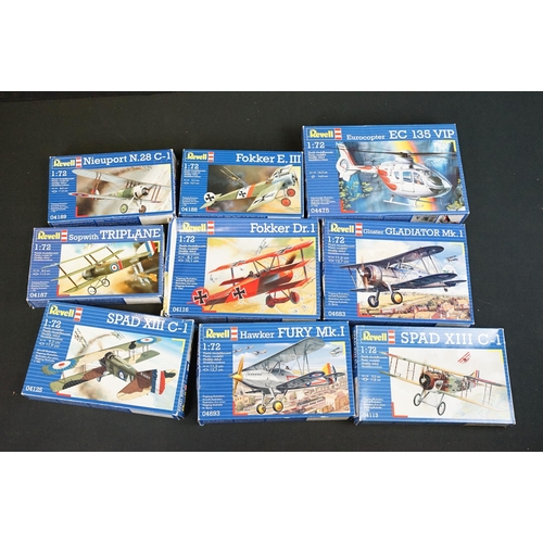 287 - 27 Boxed Revell 1/72 plastic military model plane kits to include 04450 Westland Sea King HAS 6/AEW,... 