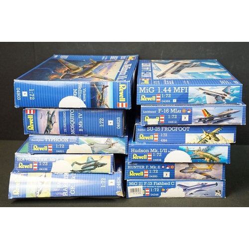 287 - 27 Boxed Revell 1/72 plastic military model plane kits to include 04450 Westland Sea King HAS 6/AEW,... 