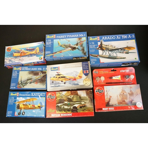 288 - 30 Boxed plastic model kits to include 12 x Airfix and 18 x Revell featuring Revell H-382 Fishing Tr... 